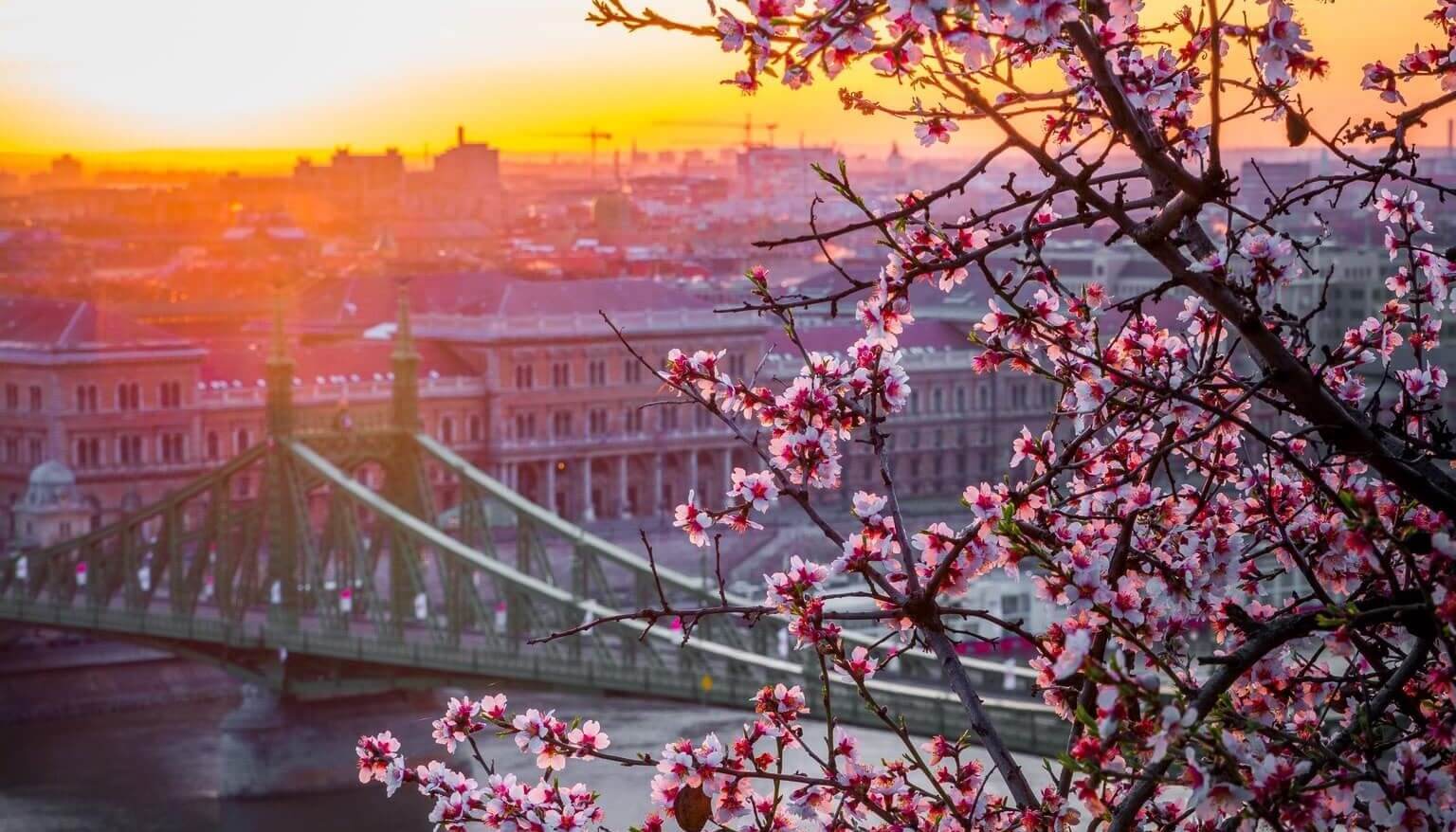 Budapest Hungary during spring